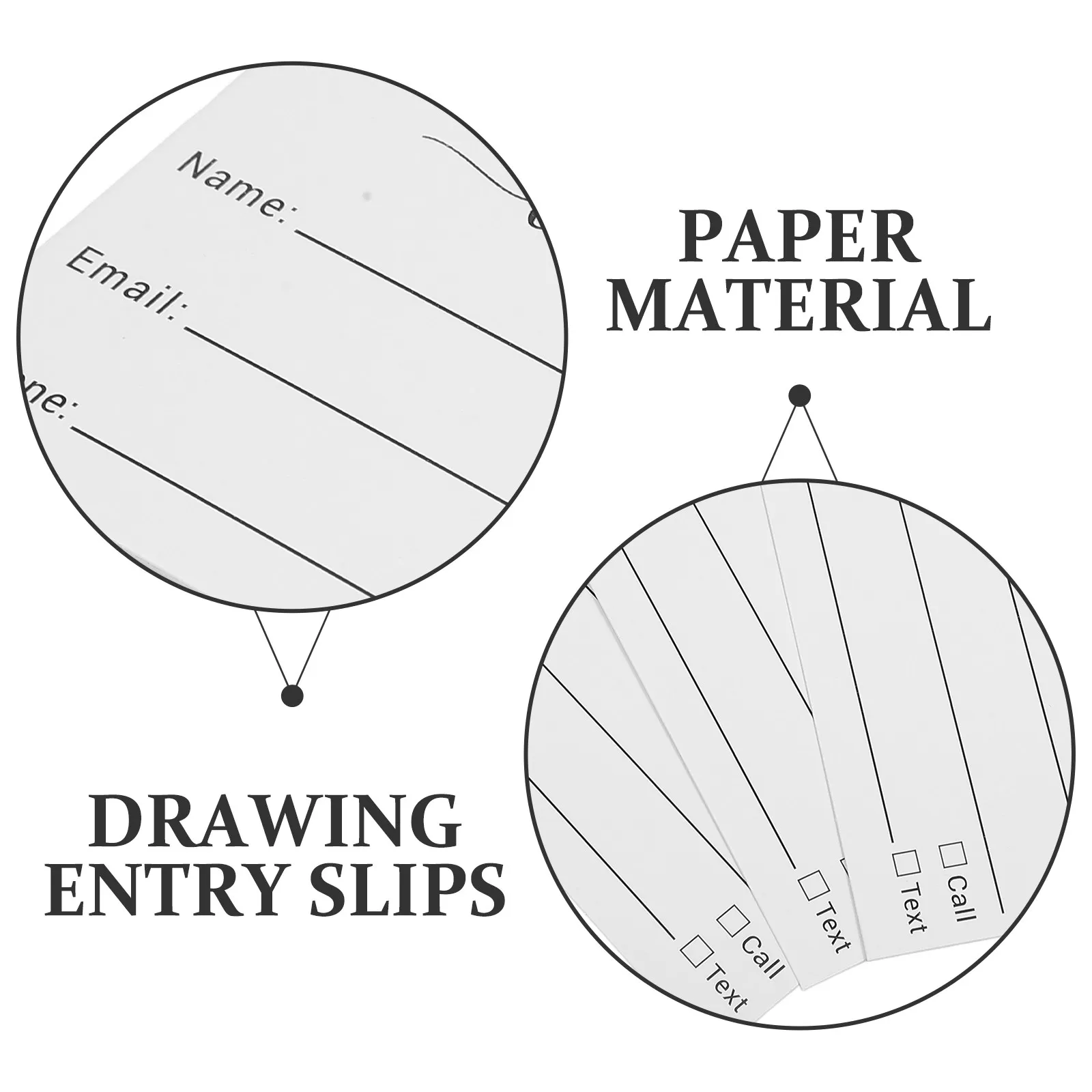 100Pcs Raffle Tickets Multi-Use Blank Cards Small Ballot Sheets Party Supply Event Voting Entry Cards Raffle Tickets
