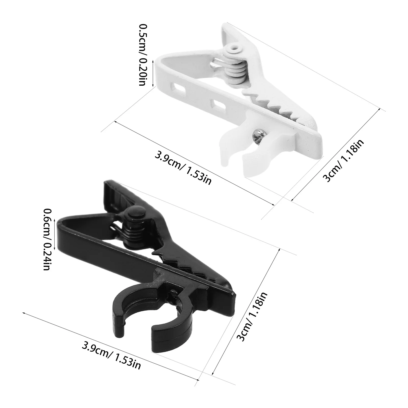 1 set 1 Set Of Lavalier Mic Clips Universal Fit For Collar Microphone Secure Grip Lightweight For Interviews Live Streaming