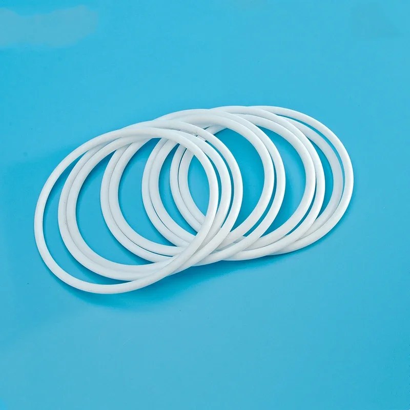 Custom PTFE O-Ring, 10Pcs, CS 1mm - 2mm, Chemical Resistant,High-temperature,Non-stick,Low Friction for Pumps, Flange, Valves