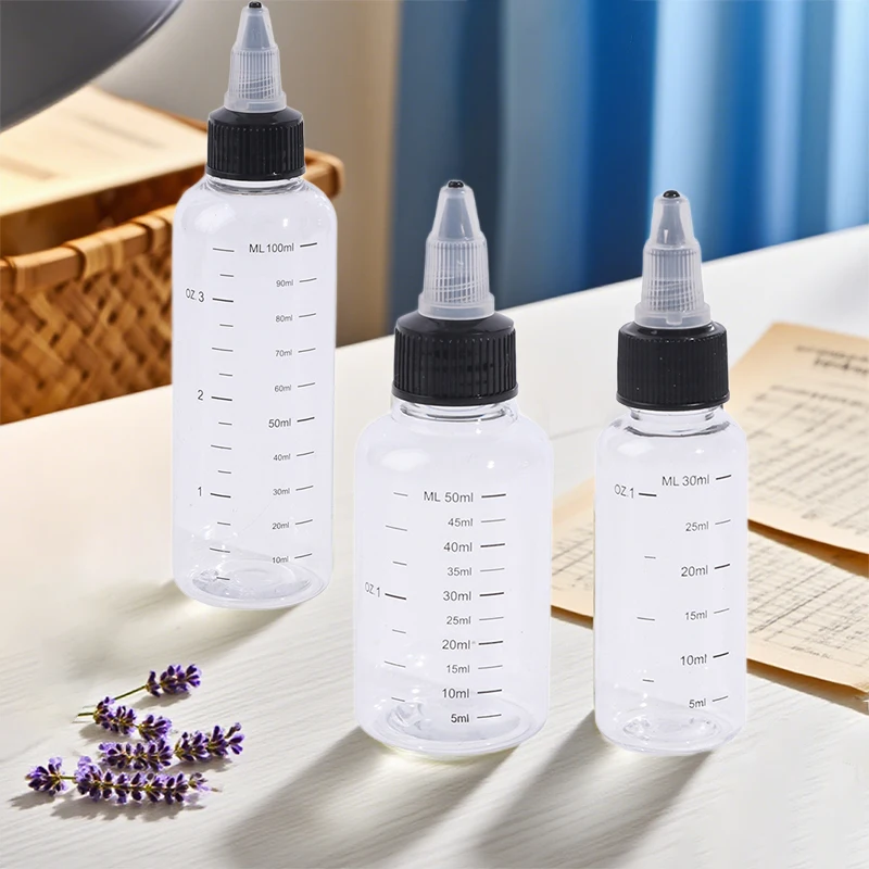 

30–250 мл пластиковые ПЭТ-бутылки-капельницы емкостью жидкости, контейнеры для пигментных чернил
