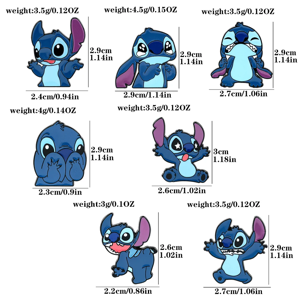 Creative Lilo&Stitch Brooch Personalized Stitch Enamel Pin Backpack Clothing Jewelry Metal Badge Accessories Gift 2025 image 6
