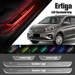 For Suzuki Ertiga 2012-2020 Car Door Sill Light Customized Logo LED 2016 2017 2018 2019 Welcome Threshold Pedal Lamp Accessories