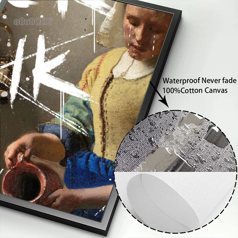 ملصق فني مضحك لحورية الحليب ، أعطني لوحة قماش الشمبانيا ، لوحة فنية جدارية مطبوعة ، صورة للمنزل ، ديكور حائط بار #5