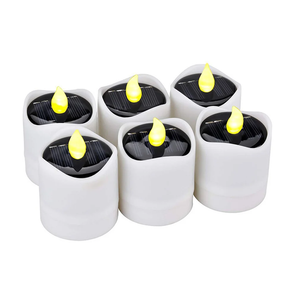 

6pcs Outdoor Led Lamp Rechargeable Tea Solar Rechargeable Light Lights For Garden Wedding Solar Light
