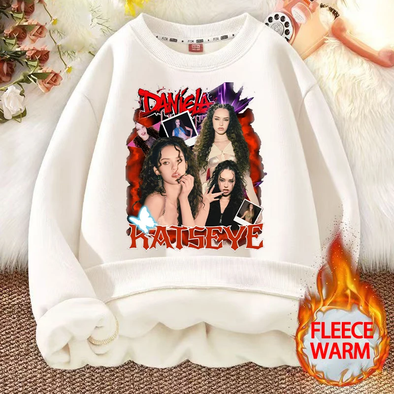 موضة K POP K-KATSEYE الطفل البلوز فتاة Kawaii سميكة البلوز هوديس الشتاء صوف الضأن ملابس منزلية غير رسمية هدية أنيمي