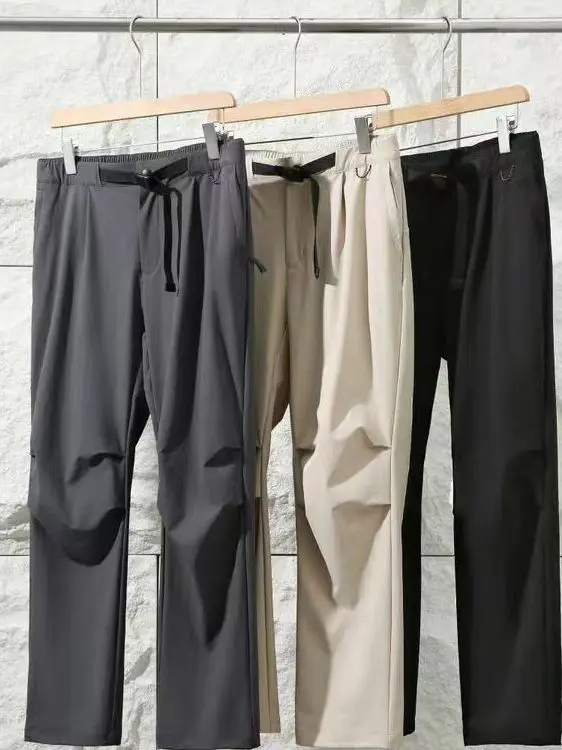 

Functional Paratrooper Pants Men's Adjustable Bule Waist Loose Fit Casual Trousers Versatile Drop Waterproof Nylon