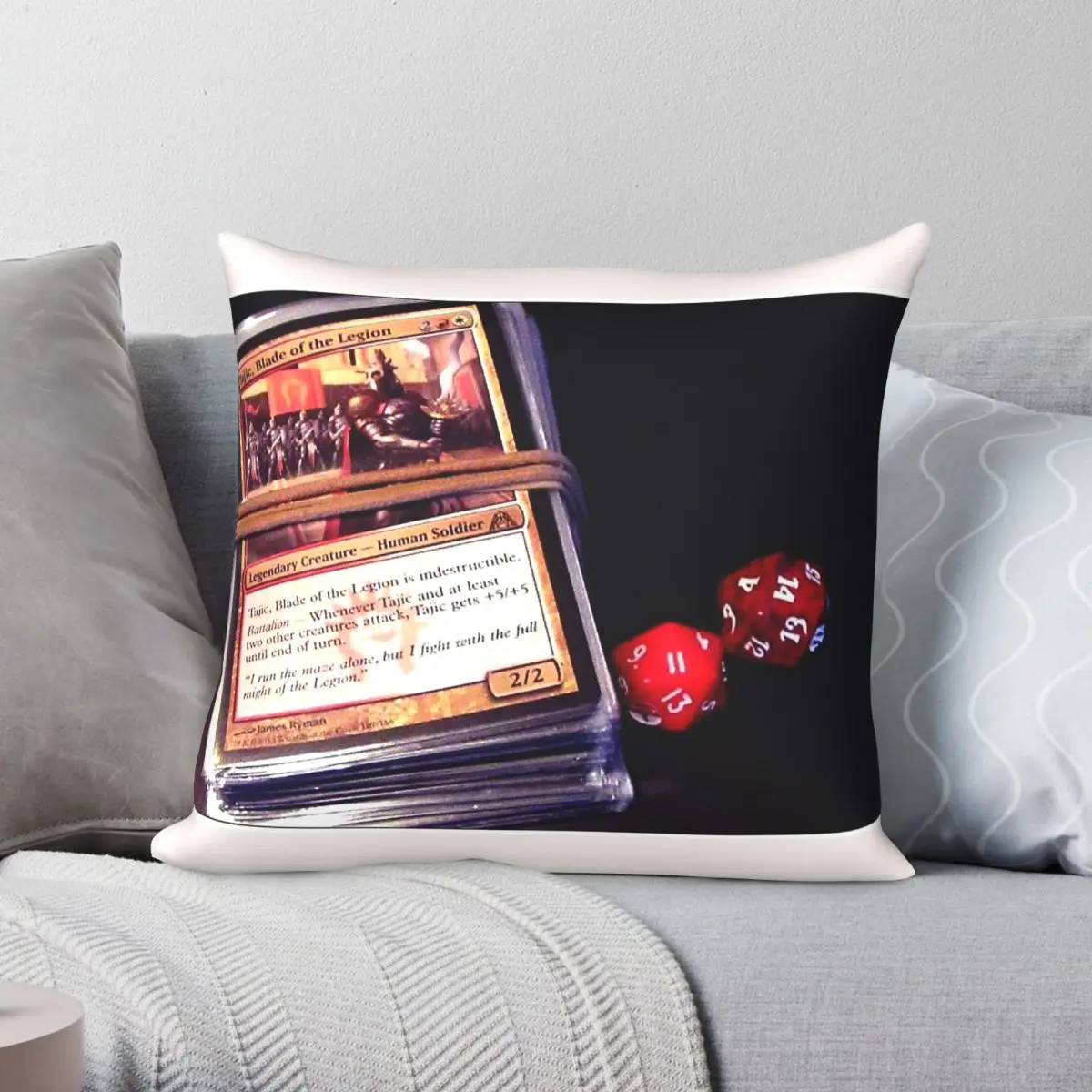 Magic The Gathering Game Night Square Pillowcase Polyester Linen Velvet Creative Zip Decor Throw Pillow Case Bed