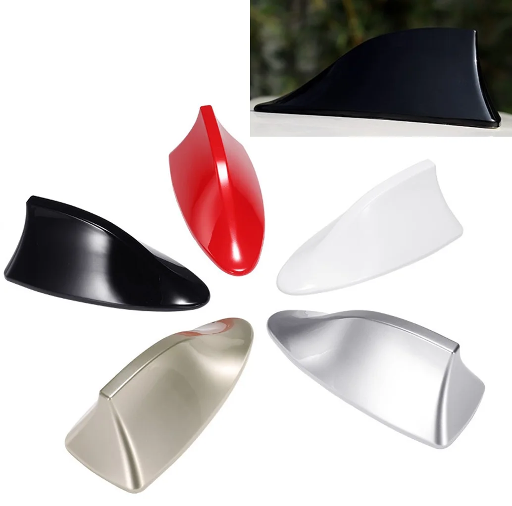 Universal Car Shark Fin Antenna Roof Decoration Aerial Radio FM Signal Antennas For Car Model Car Styling