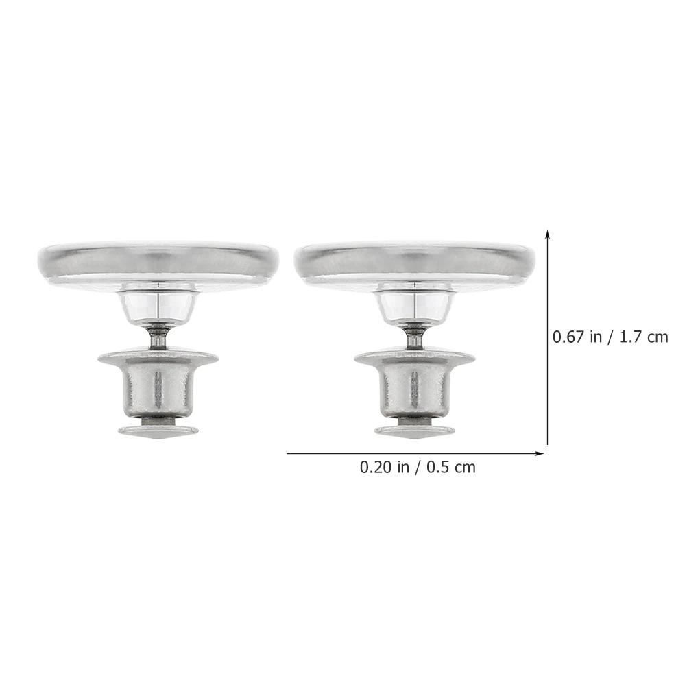 

Magnetic Curtain Buckles Silver 17MM Strong Magnet Closure Decorative Holders for Windows Bedroom Living Room