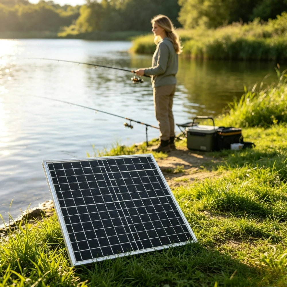Outdoor Off Grid 12W Monocrystalline Solar Panel Aluminum Alloy Frame 12V Digital Solar Controller Full Set Charging Kit for