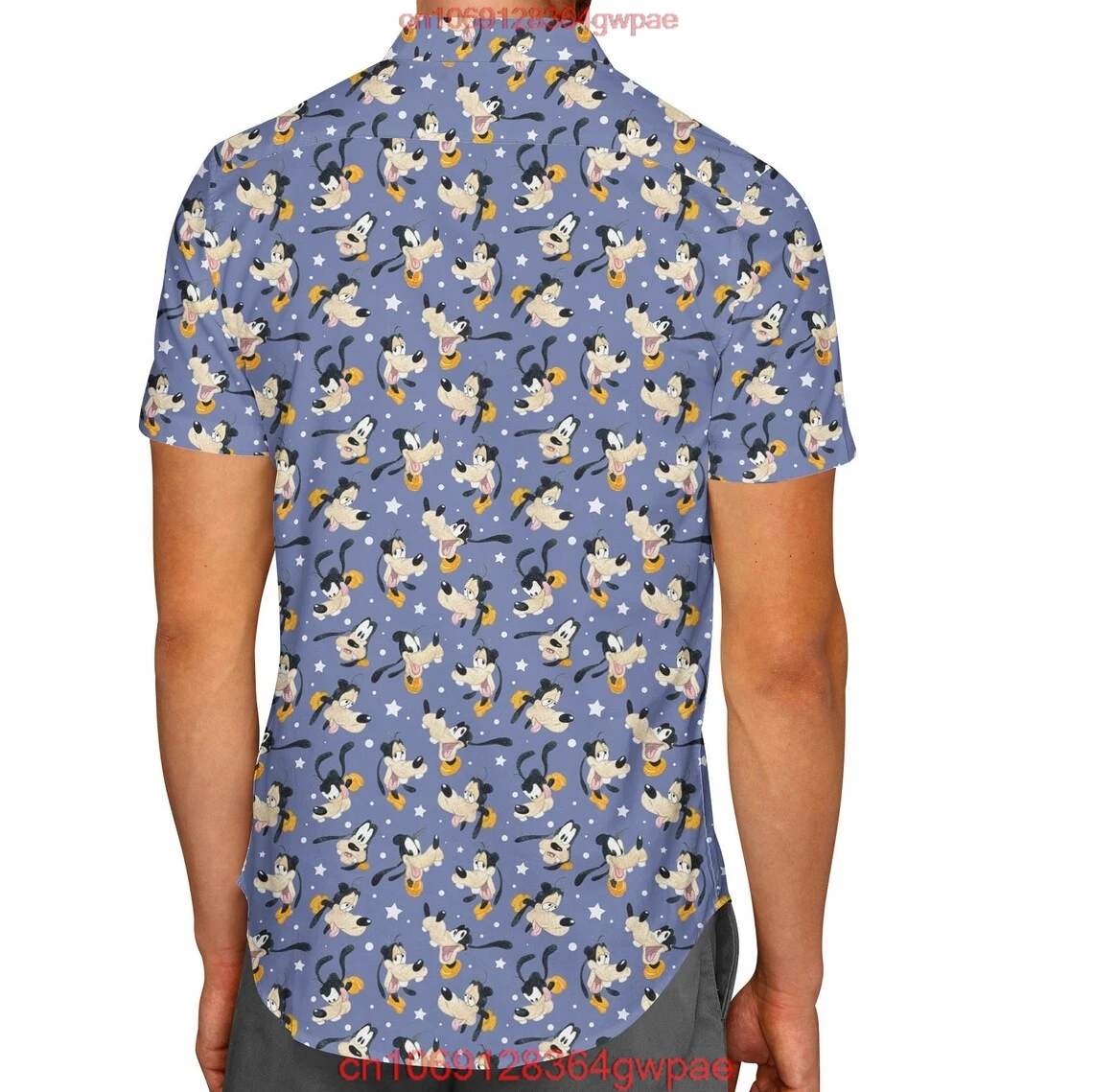 Goofy Dog Hawaiian Shirt Men 2023 Summer New Shirt Fashion Disney Inspiration Men's Button Down Short Sleeve Kids Beach Shirt