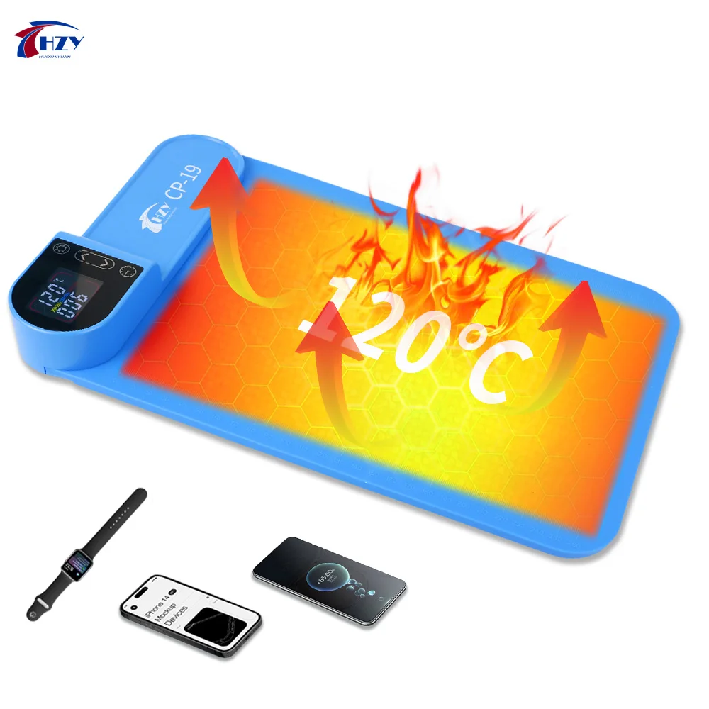 hzy-cp-19-lcd-screen-separator-heating-plate-14-inch-adjustable-40–120°c-timer-memory-for-mobile-phone-repair-heating