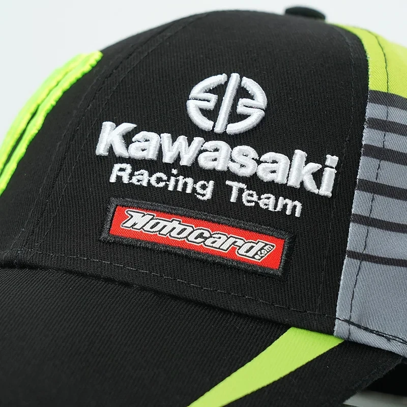 Kawasaki's New Driver Hat, Racing Motorcycle Hat, Baseball Hat, Cycling Sports Tourism Sunshade Hat, Size Adjustable