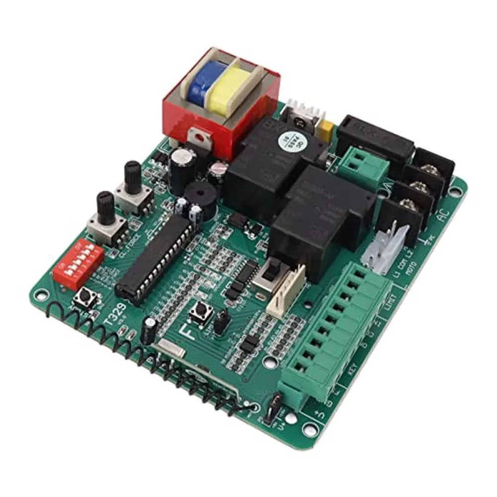 Smart Motor Control Unit for Sliding Door Automation Featuring LED Status Lights Timer-Based Engine Protection and Remotes