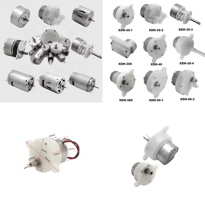Good Quality Cheap Electric Motors High Torque 3v 6v 12v 300 Dc Gear Motor for Small Household Appliances