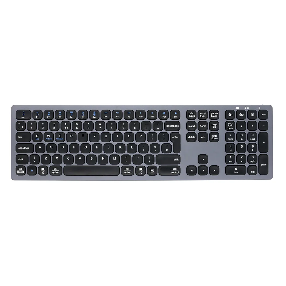 Imagem -03 - sem Fio Bluetooth 4.2 Teclado Tipo-c Recarregável Grande Enter Teclado Teclas para Imac Iphone Ipad Pro Air Mini Windows Linux