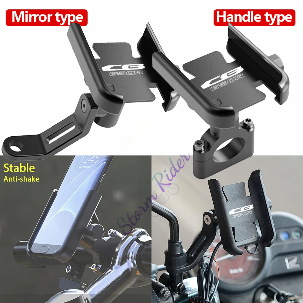 

For HONDA CB650R CB CBR 650R 650 R Aluminum Bicycle Mobile Phone Holder Handlebar GPS Stand Bracket Motorcycle