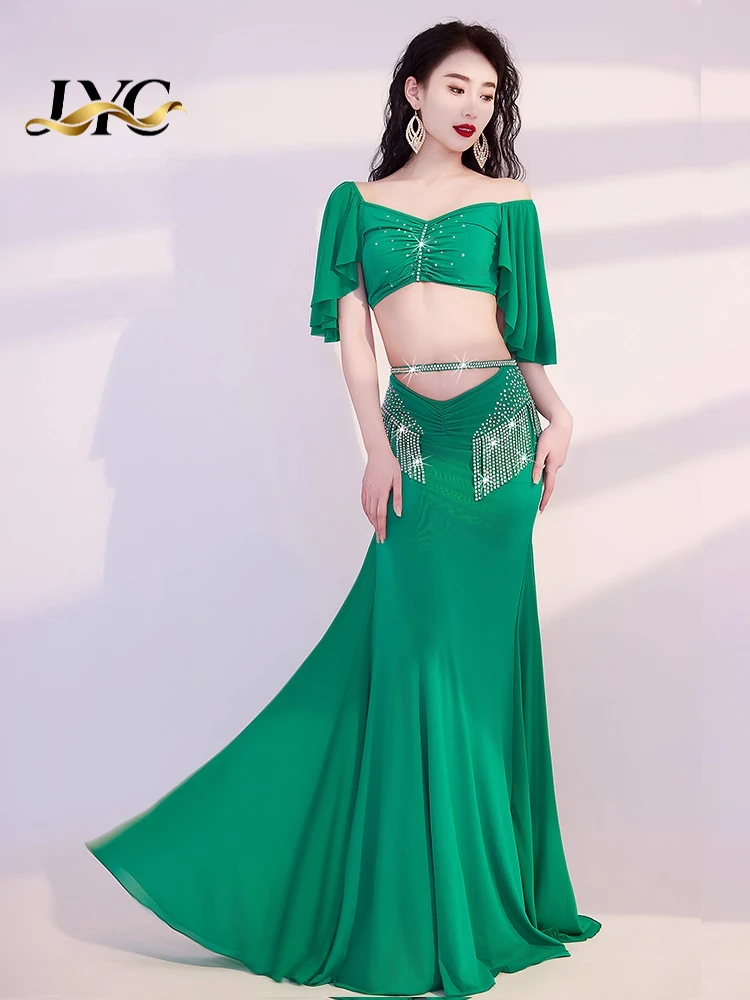 2025 New Arrival Belly Dance Costume Set with Fringe Long Skirt for Autumn Winter Dance Performance