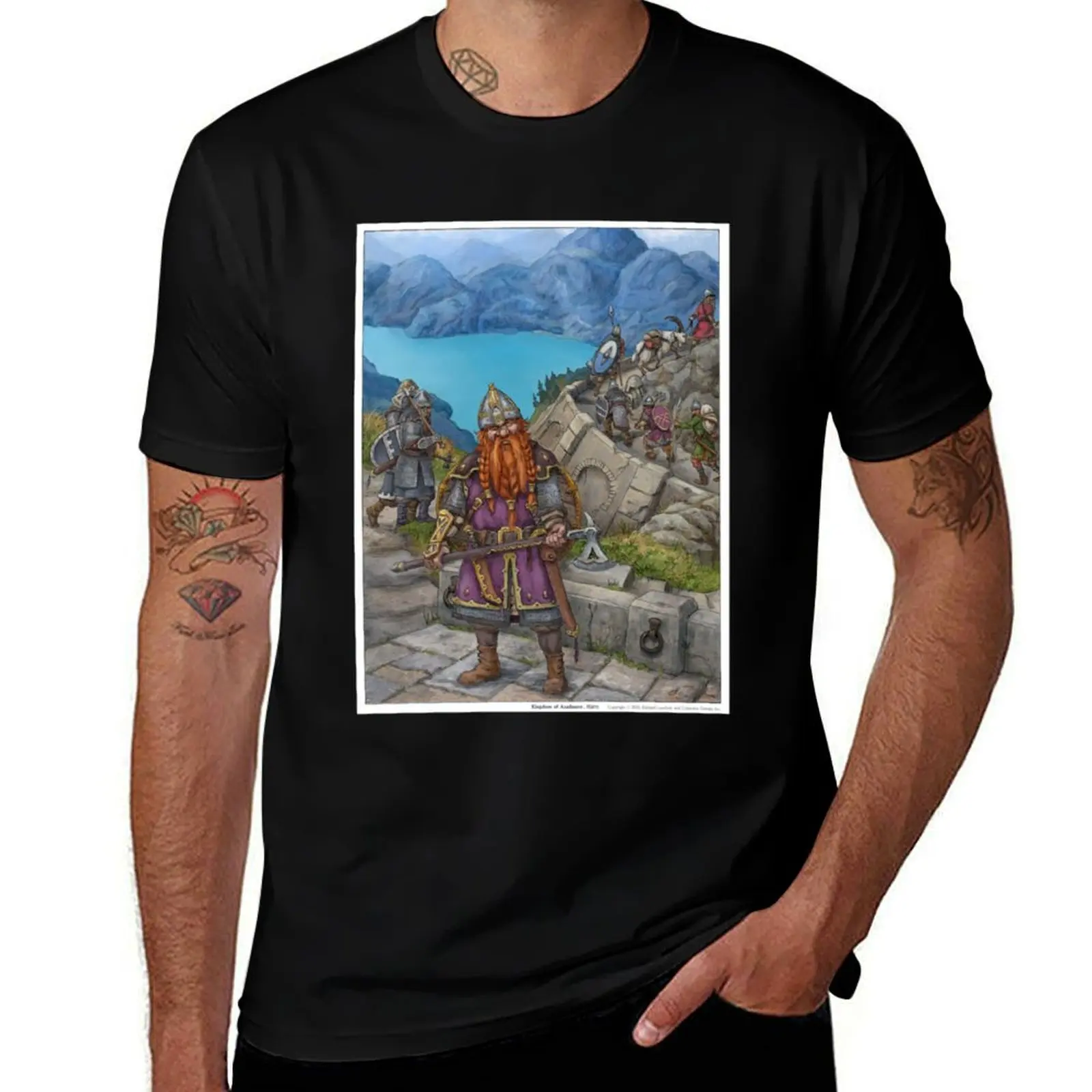 

shirt Dwarven T-Shirt for t Kingdom men 100% shirts t cotton shirts t 100% pack white cotton man