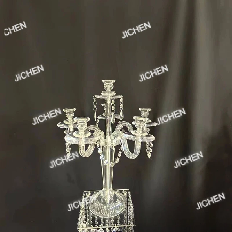 

Свадебный реквизит, прозрачный акриловый подсвечник, день рождения, семейная вечеринка, свадьба, отель, настольная одежда