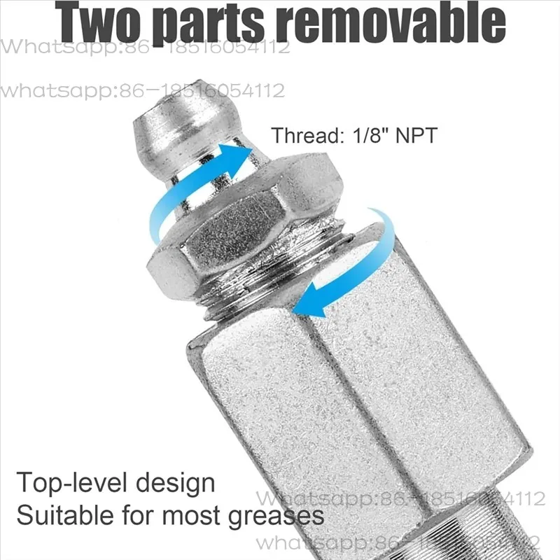 5Pcs Grease-Gun Needle Nozzle Kit,3 Grease-Gun Needle Dispensers&2 Injector Needles,Greasegun Tip Adapter Fitting Tool