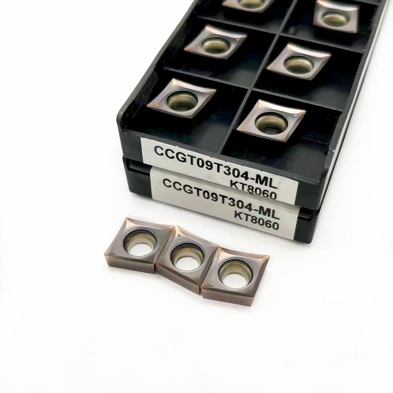 قاطع مخرطة CNC مع إدراج كربيد ، CCGT09T301 ، CCGT09T302 ، CCGT09T304 ، KT8060 ، CCGT09T301 ، CCGT09T304 ، أداة تحويل ، CCGT ، جودة عالية