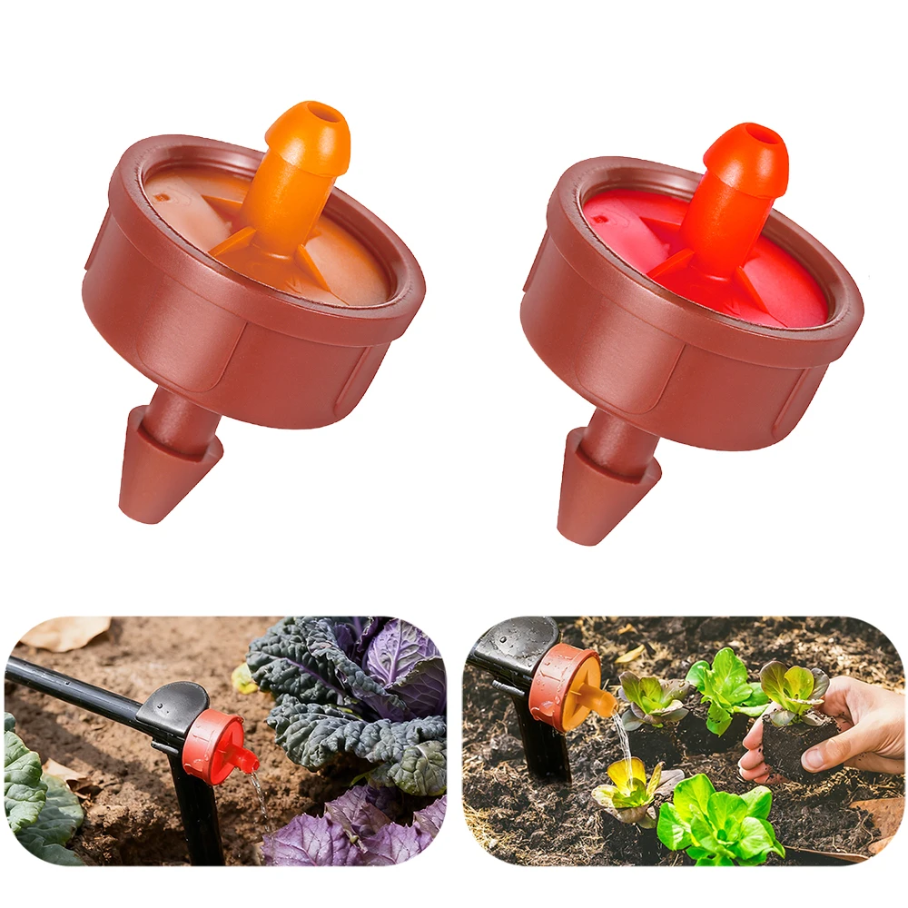 50Pcs 12L16L Steady Flow Dripper Pressure Compensation Drip Emitters Garden Agriculture Greenhouse Drip Irrigation Nozzle