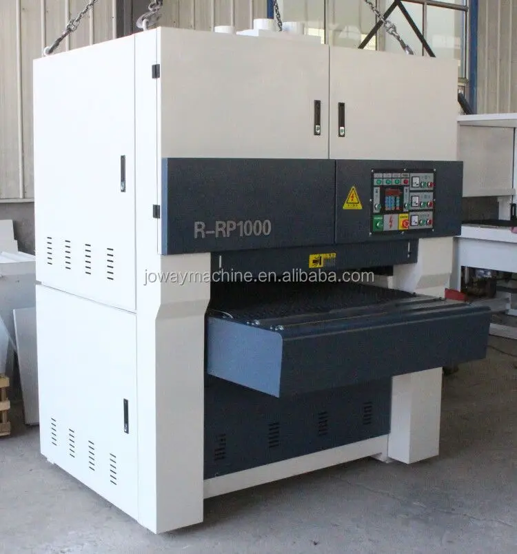 Woodworking Wide Belt Double Head Sanders R-RP 1000 Wood Sanding Machine Carpentry Electric Drum Sander Conveyor Belt