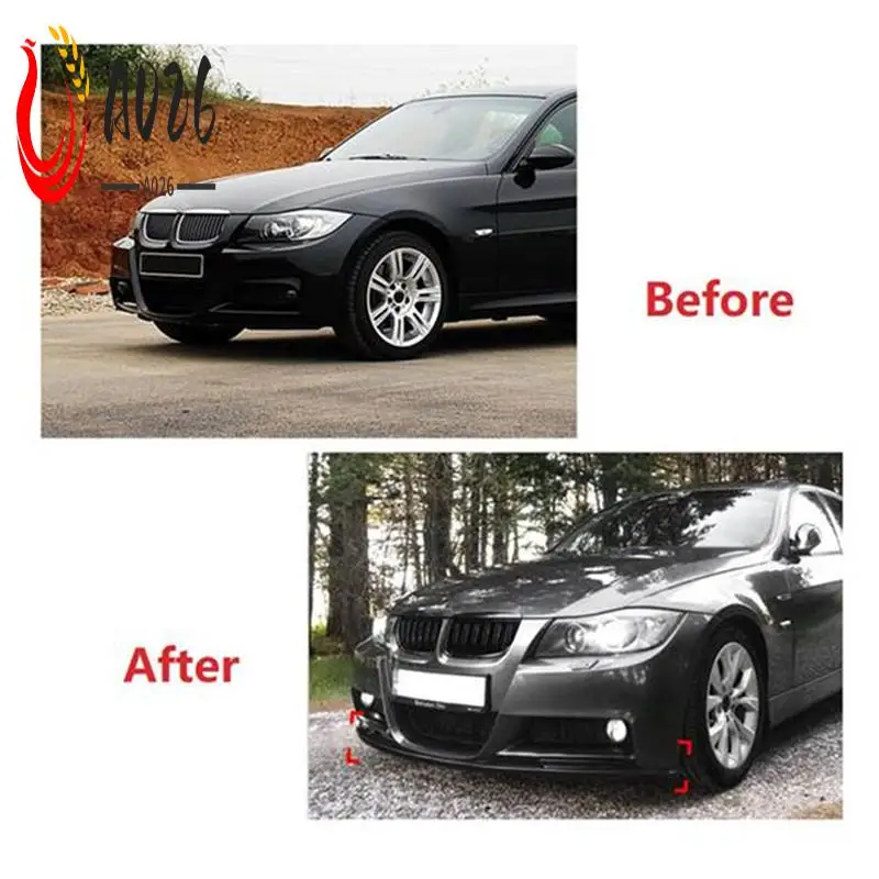 

A026-Car Front Bumper Lip Diffuser Splitter Winglet Apron Spoiler For BMW 3 Series E90 E91 2005-2008