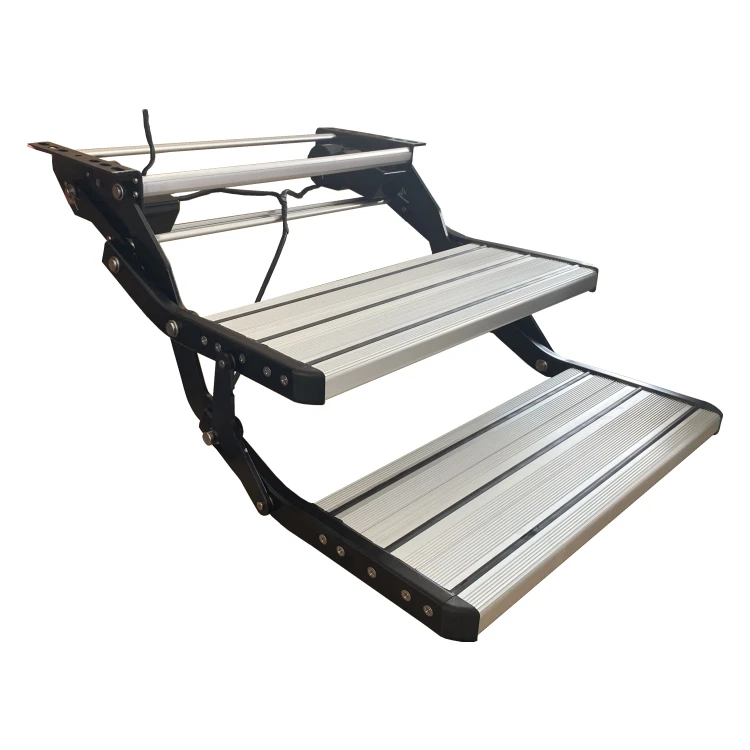 Rv  Motorhomes Travel Trailer caravan Electric Aluminum Double-layer Foldable Step