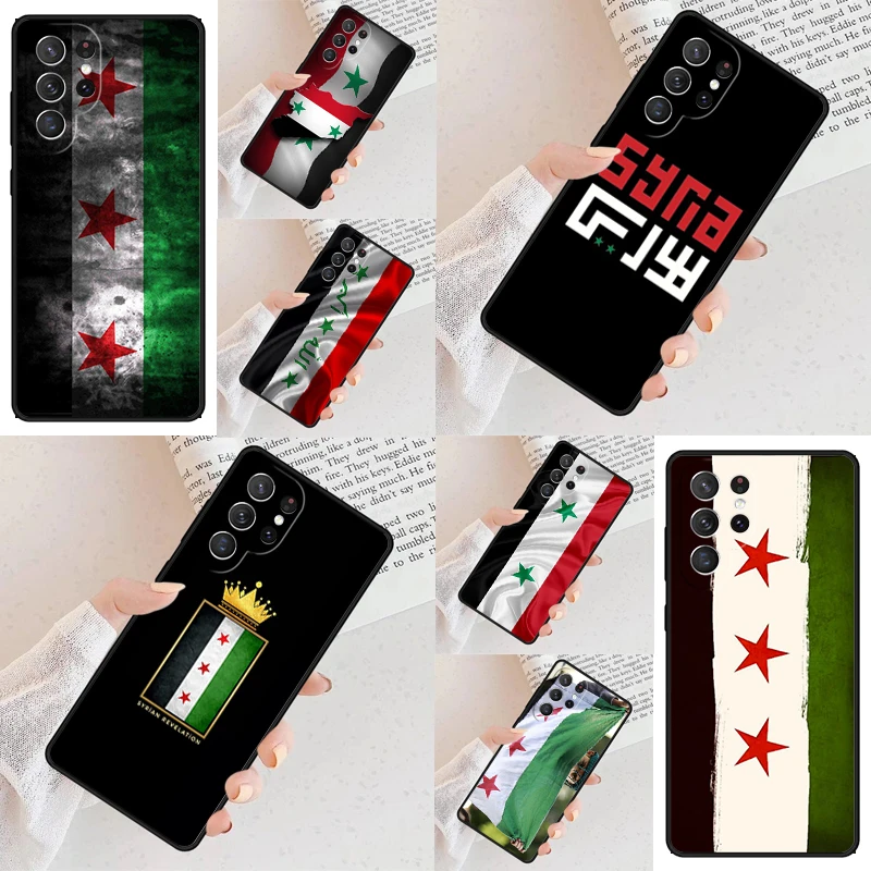 Syria Flag PRINT Cell Phone Case for Samsung Galaxy S26 Ultra S25 S24 S23 S22 S21 S20 Note10 Cover
