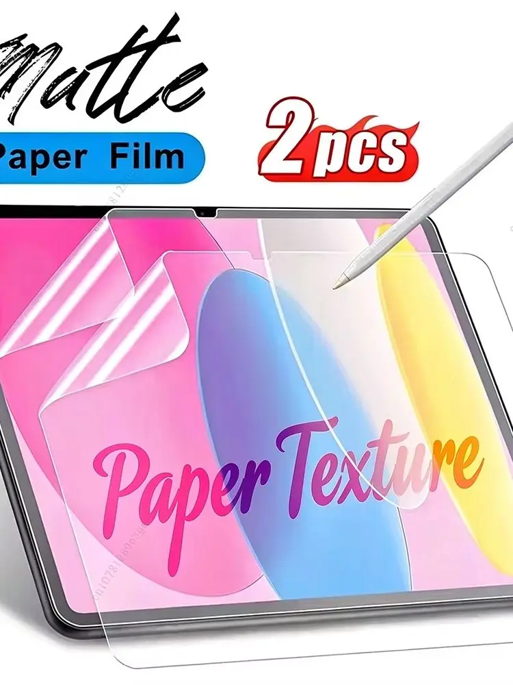 2 SZT. Folia o fakturze papieru do Ipad 10 10. generacji Pro 13 M4 M5 12.9 2025 Ochraniacz ekranu Ipad Air 11 5 4 M3 M2 A16 9. generacji Mini 6 7 — 2