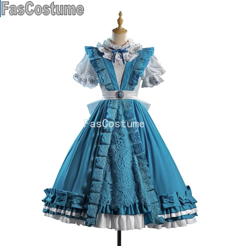 

FasCostume dentity V Alice Derose Survivor Deductive Star Fashion Game Suit Elegant Dress Uniform Cosplay Costume Halloween