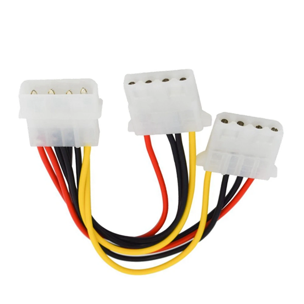 18AWG 8 zoll Computadora Netzteil IDE 4 pines Molex LP4 Mроnlich zu 2 x Weibliche Splitter Power Kabel schnur, festplatte Festplatte