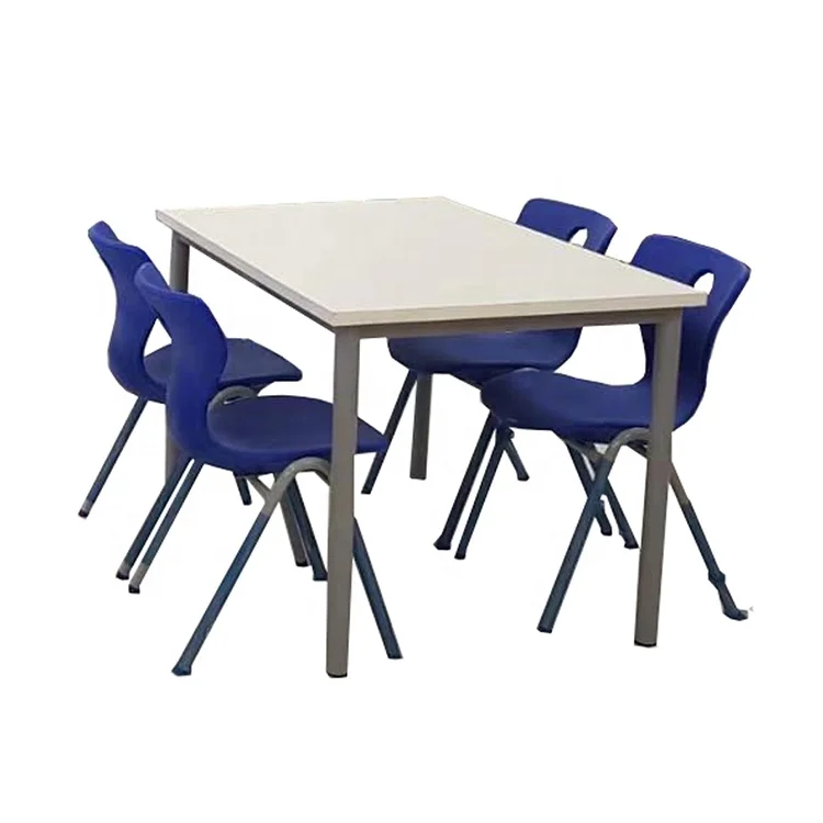 School long table classroom table and chairs set