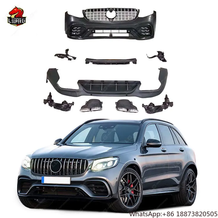 

PP Material GLC63 Style Bodykit for Mercedes Benz GLC Class X253 W253 Body Kit