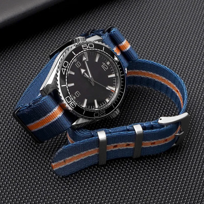 18mm 20mm 22mm 24mm Nylon nato watchstrap Universal watchband Canvas Bracelet for OMEGA SEAMASTER Tudor Seiko SPEEDMASTER Series