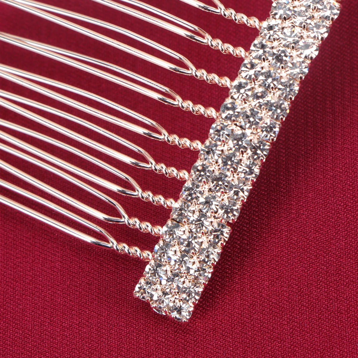 

Rhinestone Hair Comb Premium Material Long Lasting Gorgeous Color Women Party Accessories Wedding Banquet Gift Hair Insert Bang