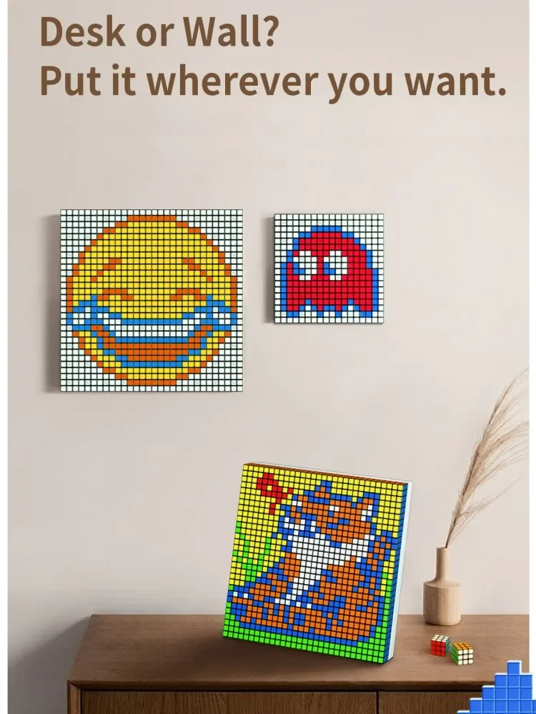 [ECube] cubo de mosaico GAN 6x6x6 cubo de rompecabezas 6X6 bloques de construcción creativos rompecabezas de mosaico marco de fotos de mosaico cubo GAN