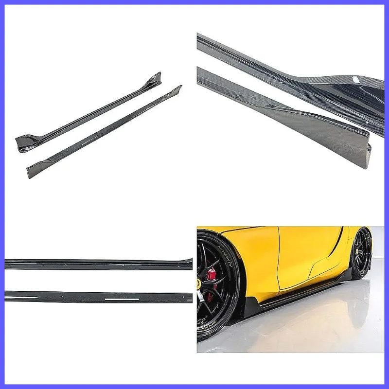 

AG Style Carbon Fiber Side Skirts for Toyota Supra MK5 A90 A91 2019-2023, Real Carbon Rock Panel