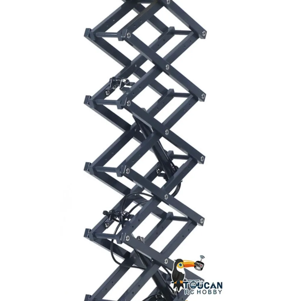 

CUT 1/14 Toy Metal Hydraulic Scissor Lift RC Platform Truck TOUCAN DIY Paint Ready to Run Car Vehicle Motor ESC I6S Radio Adults