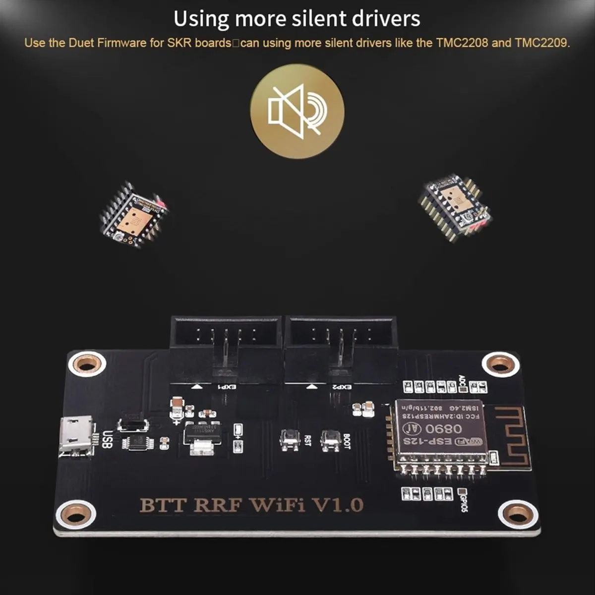 وحدة توسيع اللوحة الأم للطابعة ثلاثية الأبعاد RRF Wi-Fi لترقية البرامج الثابتة RepRap #3