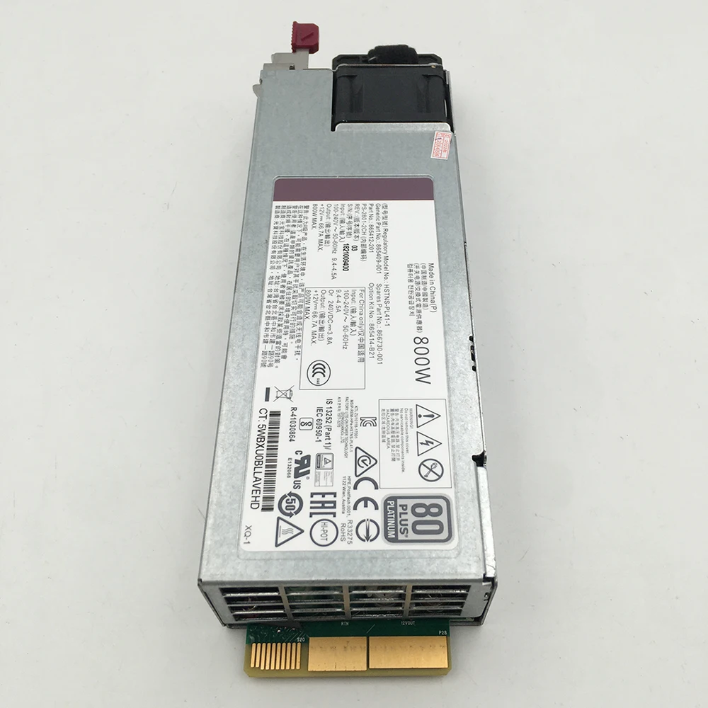 For HP DL180 380 360G10 800W Power Supply 865414-B21 865409-001 866730-001 Perfect Test