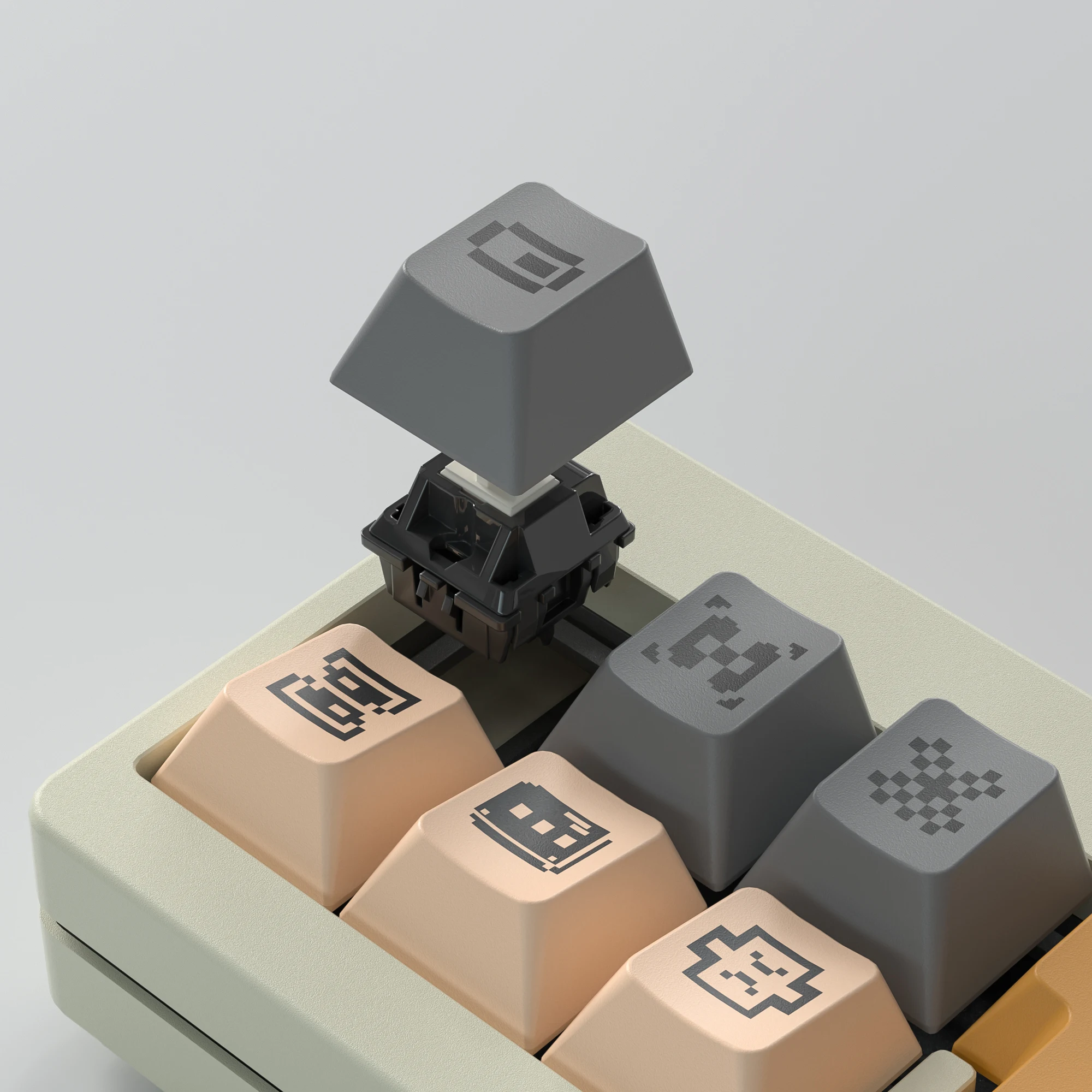 Mintcaps M7+ Mechanical Keyboard Mini Keypad Function Key Expansion Pad Support Hot Swappable Long Life Battery Wireless BLE5.0