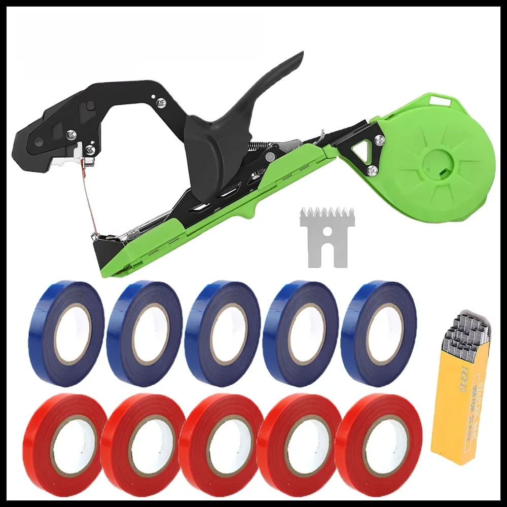 Tomato Binding Machine - New Gardening Tool for Seedling Vine Binding Vegetable Tapener Tapes for Home Garden Branch Tying