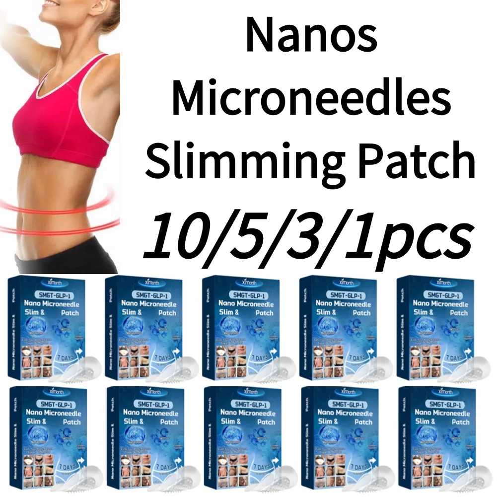 

10/5/3/1 шт., пластырь для похудения сжигания жира, натуральные ингредиенты, пластырь для ухода за телом SMGT-GLP-1, микроигла Nanos, пластырь для похудения и фитнеса
