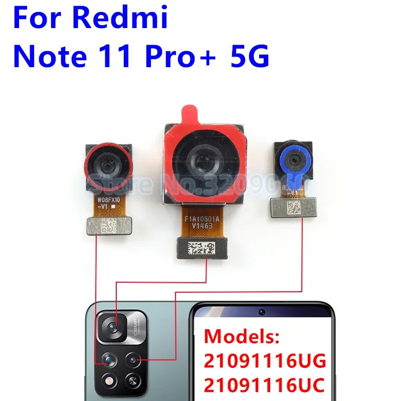 Front Rear Camera For Xiaomi Redmi Note 11 Pro+ 5G Pro Plus Selfie