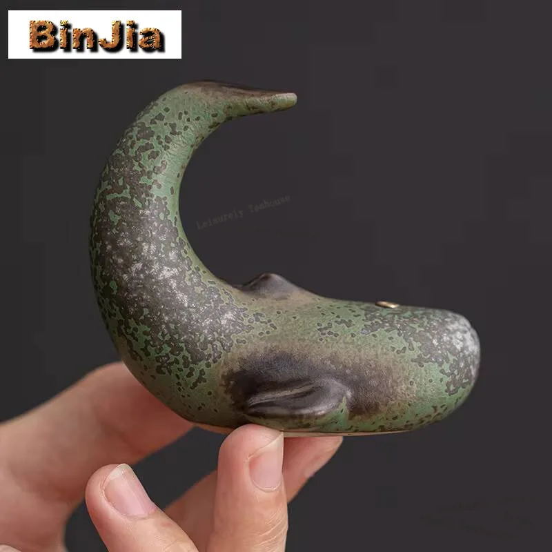 Creative Whale Fragrance Insertion Ceramic Incense Burner Small Thread Aromatherapy Furnace Zen Censer Burner Holder Ornaments