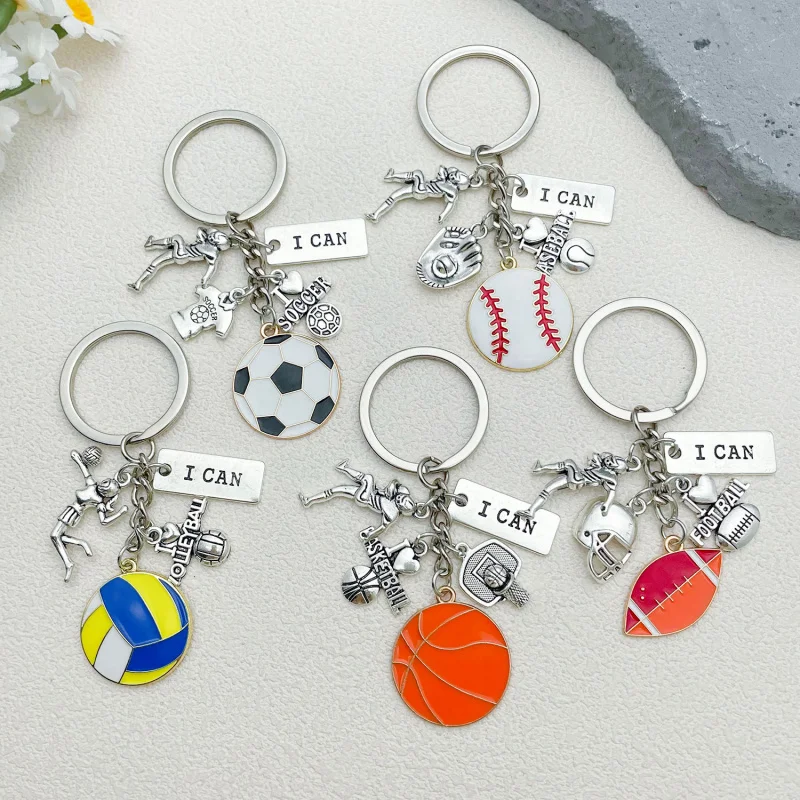 

Fan memorabilia--football, basketball, volleyball bat, baseball, keychain, ensemble, sports gifts.