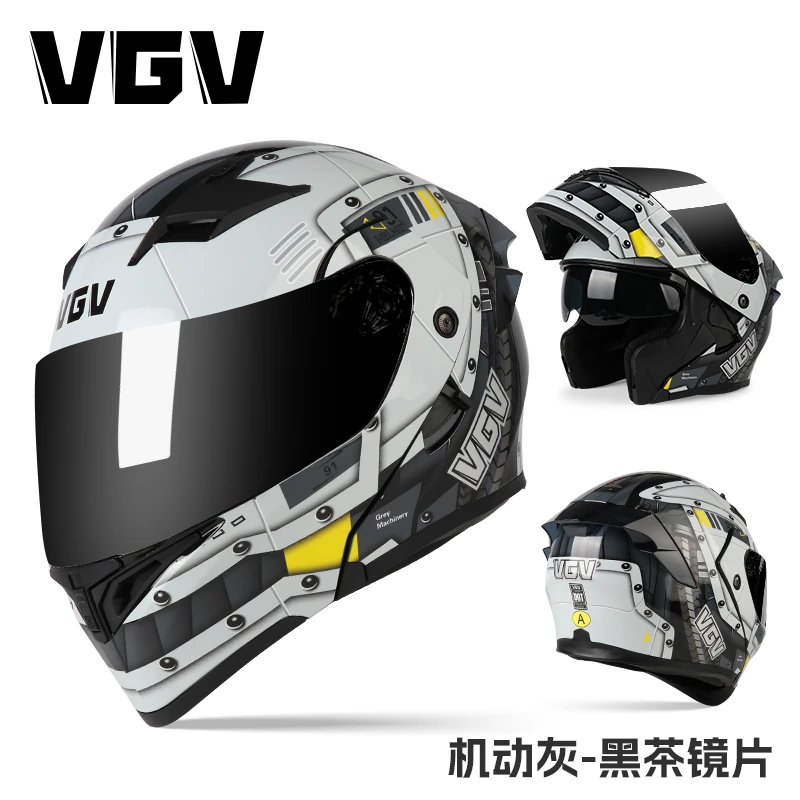 

VGV Motorcycle Uncovered Helmet Four Seasons General Purpose Motorcycle Men and Women Safety Helmet 3C GB DOT ECE